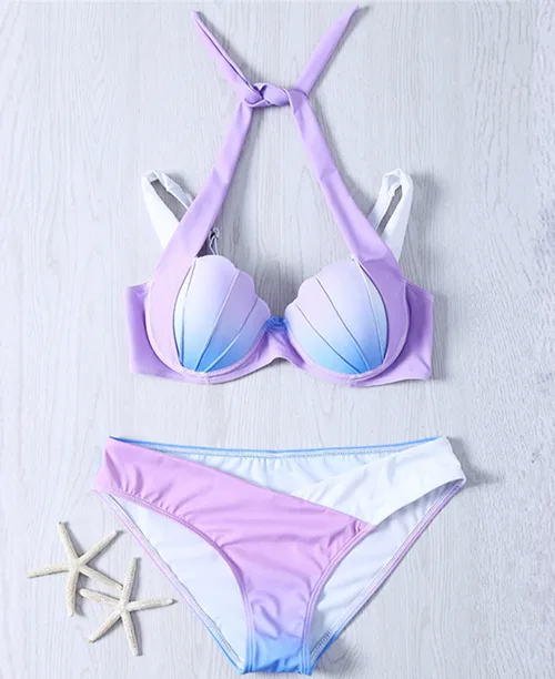 Biquíni concha degrade azul e roxo - imagem 2