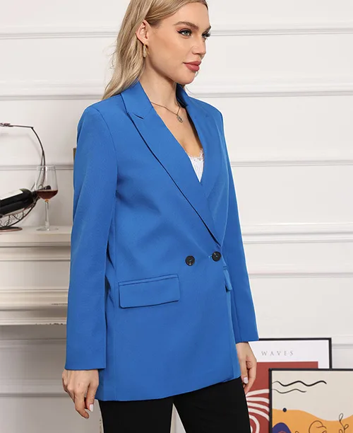 Blazer feminino alfaiataria alongado - imagem 4