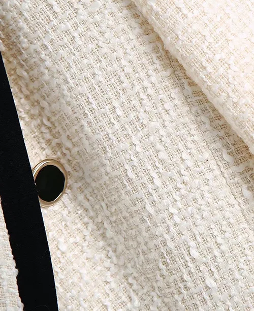 Blazer de tweed feminino preto e branco - imagem 6