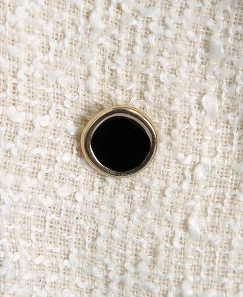 Blazer de tweed feminino preto e branco - imagem 7