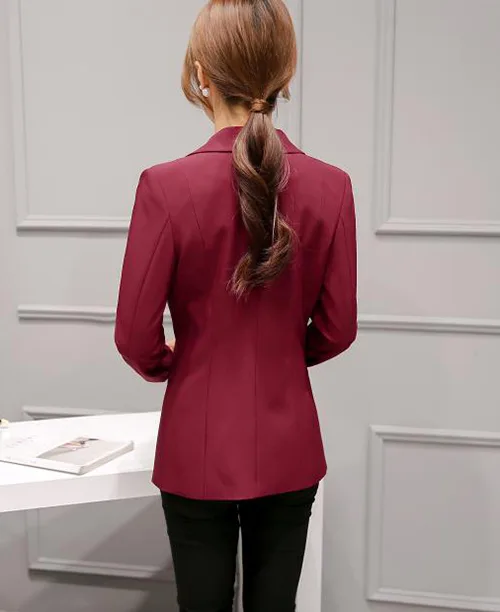 Blazer feminino slim fit acinturado colorido - imagem 4