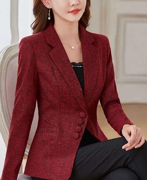 Blazer slim feminino acinturado - imagem 7