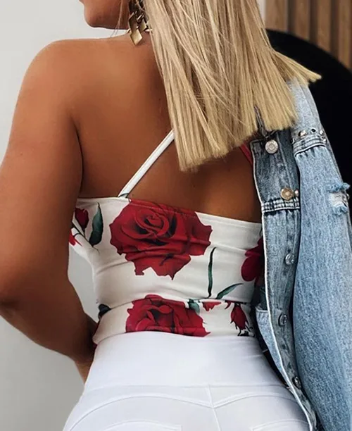 Blusa regata feminina com decote em V - imagem 4