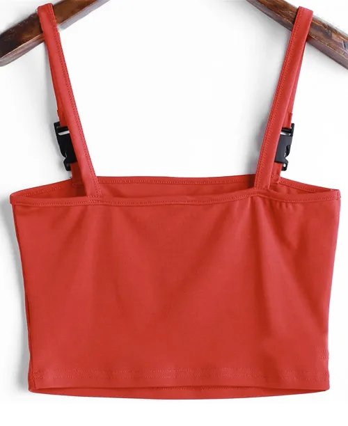Cropped estampado com alcinha de fivela - imagem 6