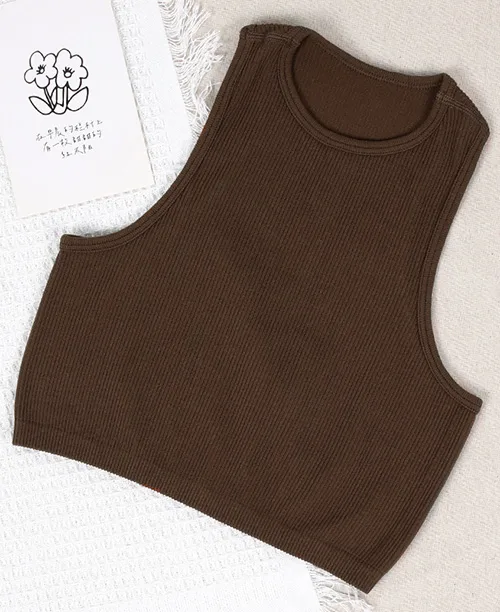 Blusa regata cropped canelada básica - imagem 12