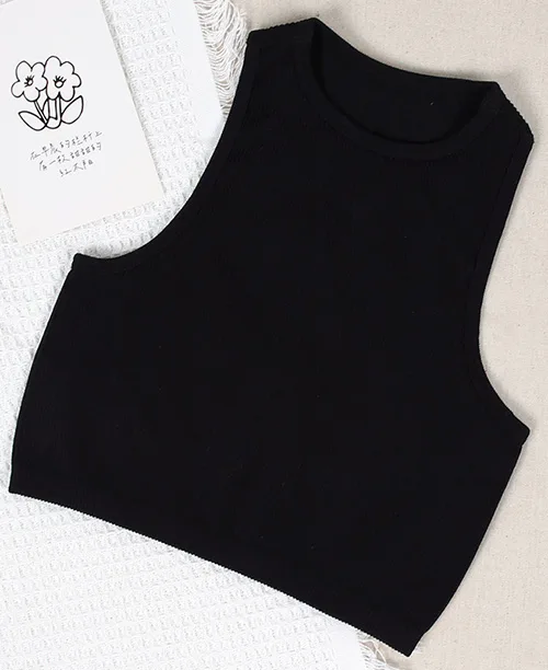Blusa regata cropped canelada básica - imagem 13