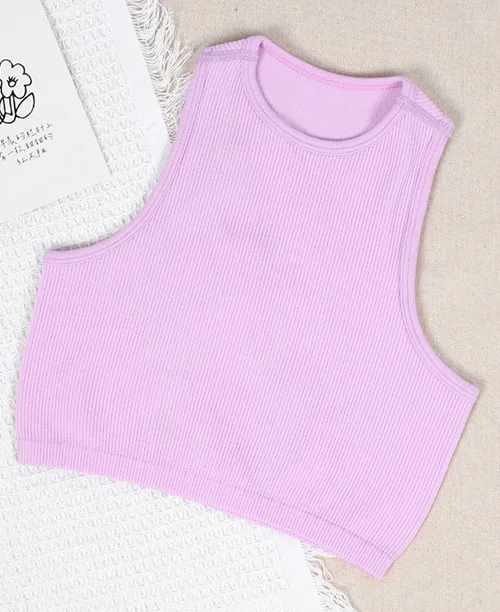 Blusa regata cropped canelada básica - imagem 11