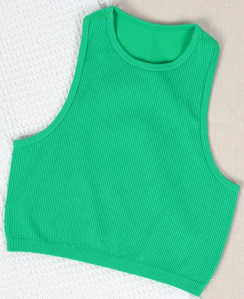 Blusa regata cropped canelada básica - imagem 14