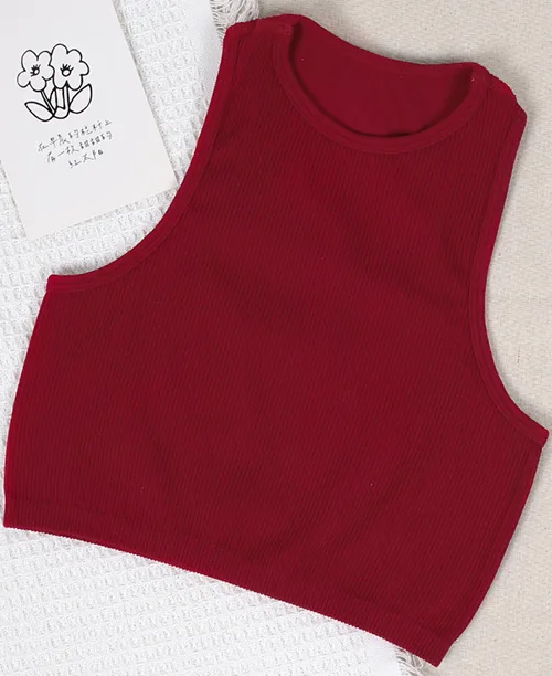 Blusa regata cropped canelada básica - imagem 15