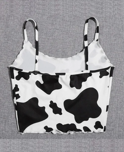 Blusa cropped estampa de vaca - imagem 3