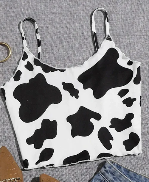 Blusa cropped estampa de vaca - imagem 4
