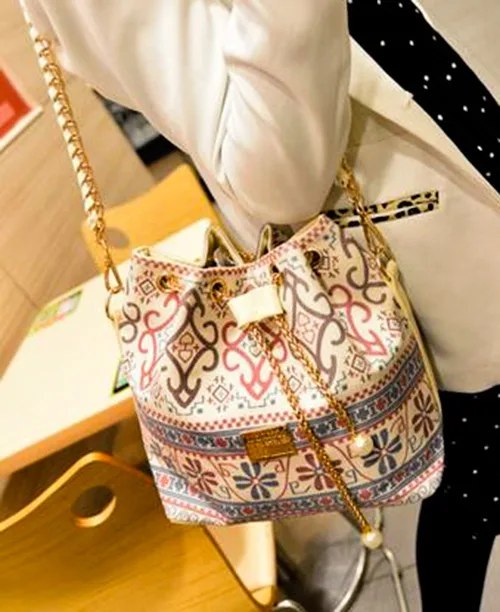 Bolsa saco feminina estampa étnica - imagem 3