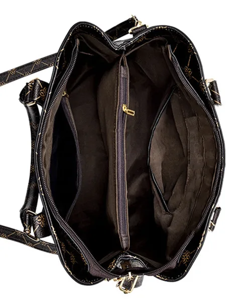 Bolsa feminina média de couro sintético - imagem 9