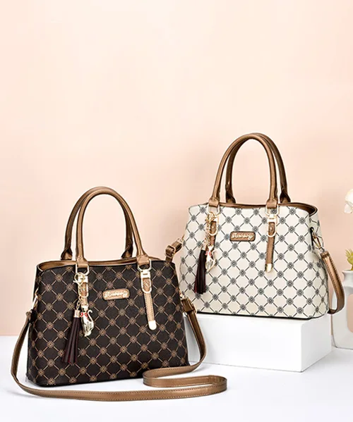 Bolsa feminina média de couro sintético - imagem 7