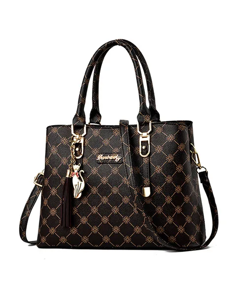 Bolsa feminina média de couro sintético - imagem 4