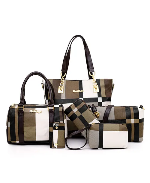 Bolsa feminina de ombro estampa xadrez - imagem 3