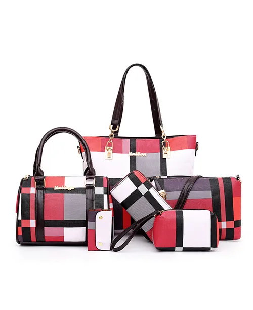 Bolsa feminina de ombro estampa xadrez - imagem 4