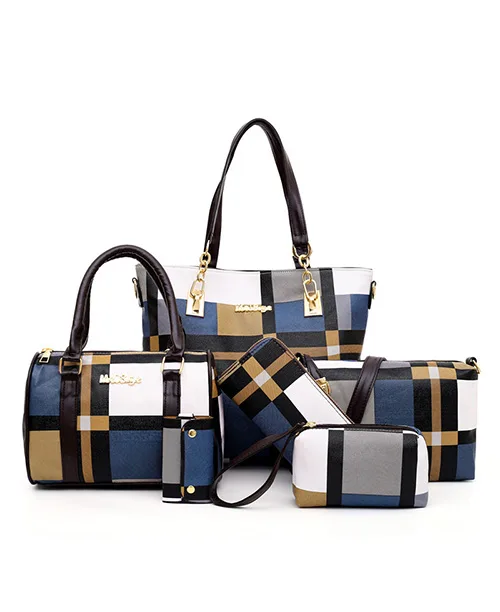 Bolsa feminina de ombro estampa xadrez - imagem 5