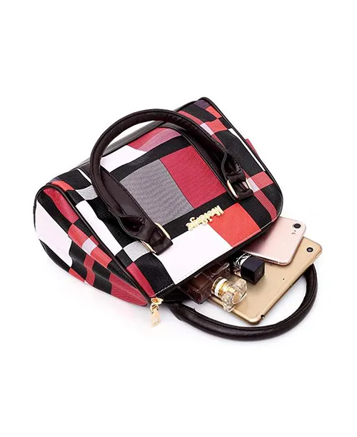 Bolsa feminina de ombro estampa xadrez - imagem 6