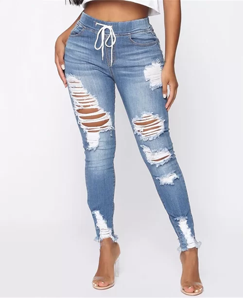Calça jeans feminina destroyed - imagem 4