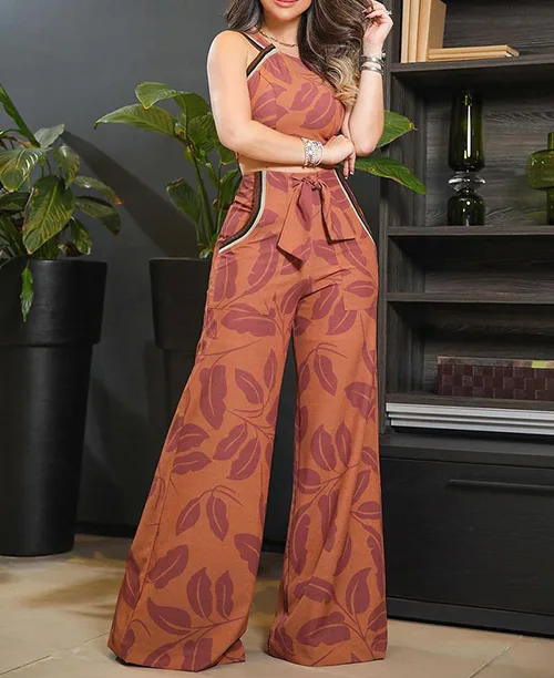 Conjunto calça pantalona e cropped - imagem 3