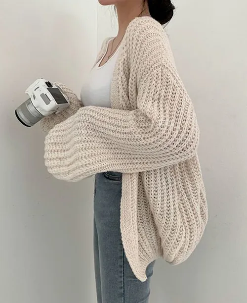 Cardigan feminino de tricot - imagem 6