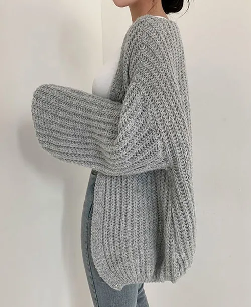 Cardigan feminino de tricot - imagem 10