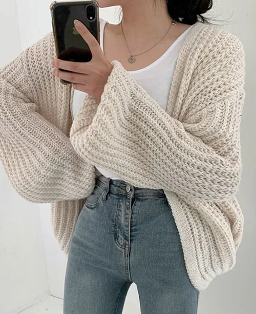 Cardigan feminino de tricot - imagem 5