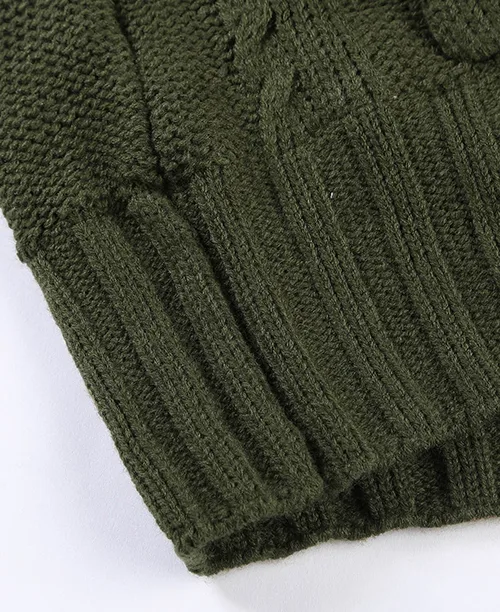 Cardigan feminino de tricot com capuz - imagem 12