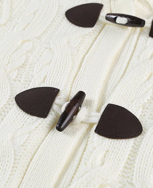 Cardigan feminino de tricot com capuz - imagem 5