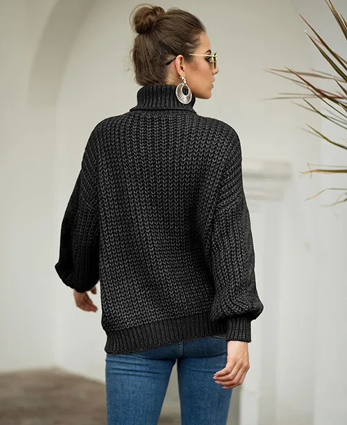 Suéter feminino tricot gola alta - imagem 10