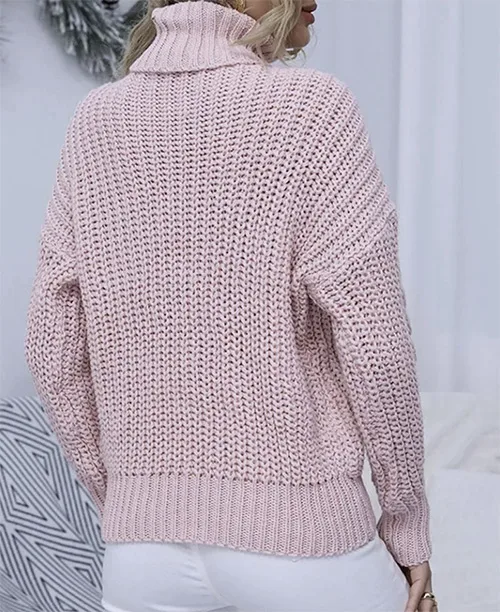 Suéter feminino tricot gola alta - imagem 12