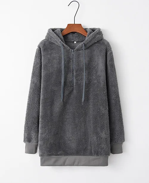 Casaco feminino de inverno com lã sintética - imagem 9