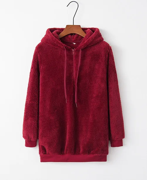 Casaco feminino de inverno com lã sintética - imagem 14
