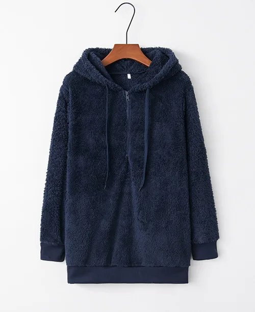 Casaco feminino de inverno com lã sintética - imagem 8