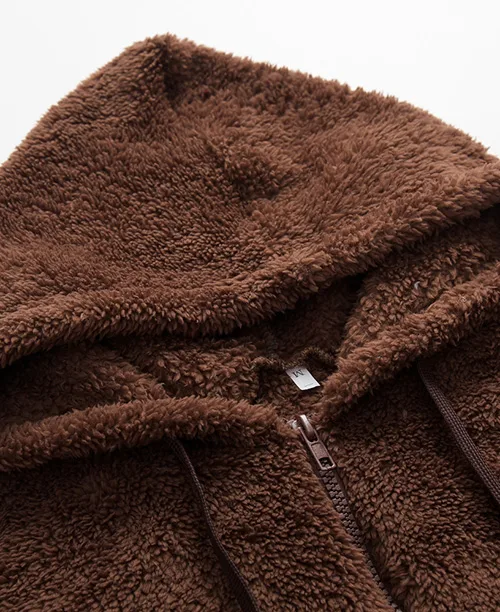 Casaco feminino de inverno com lã sintética - imagem 15