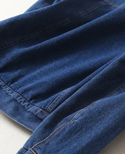 Jaqueta jeans feminina forrada com lã - imagem 6