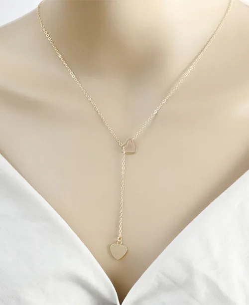 Colar feminino delicado de coração - imagem 5