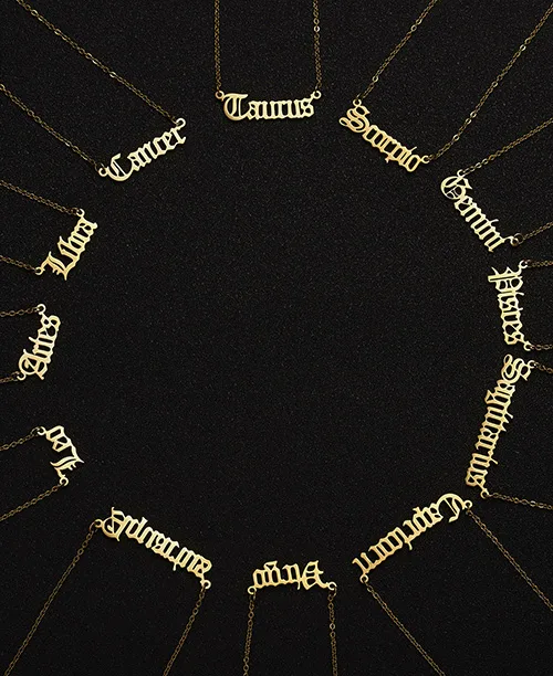 Colar triplo feminino dos signos - imagem 3