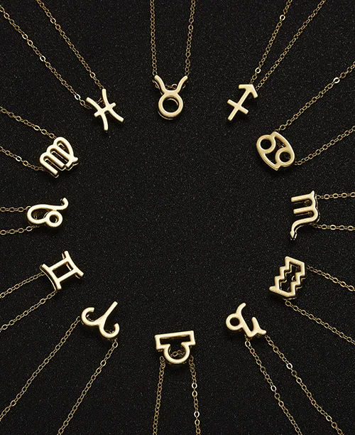 Colar triplo feminino dos signos