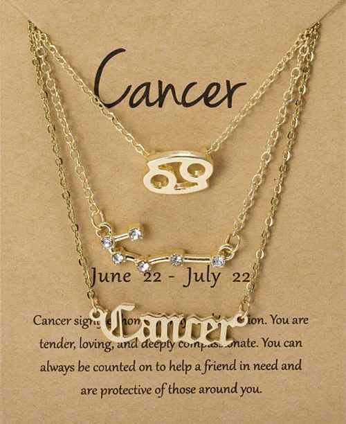 Colar triplo feminino dos signos - imagem 8