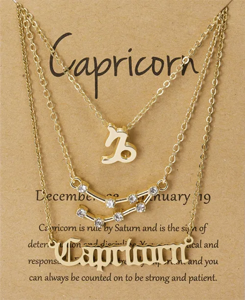 Colar triplo feminino dos signos - imagem 14