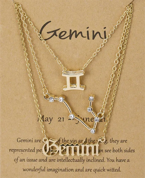 Colar triplo feminino dos signos - imagem 7