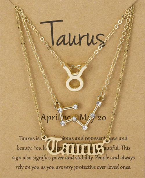 Colar triplo feminino dos signos - imagem 6