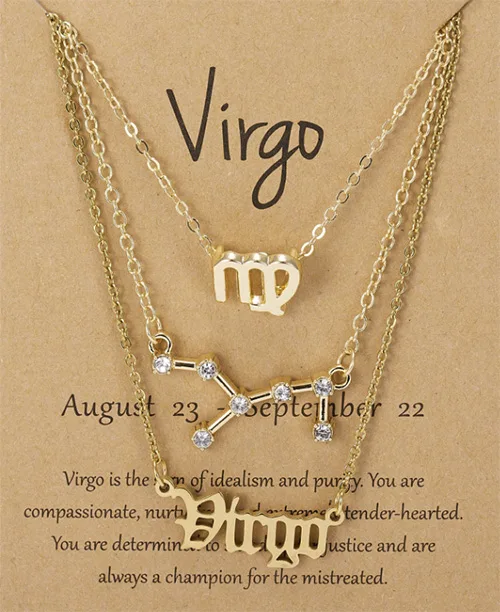 Colar triplo feminino dos signos - imagem 10