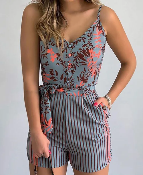 Macaquinho feminino curto estampado - imagem 10