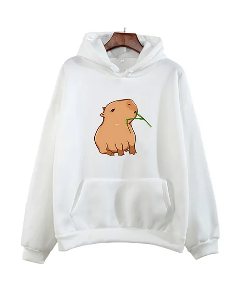 Moletom feminino fechado estampa de capivara - imagem 3