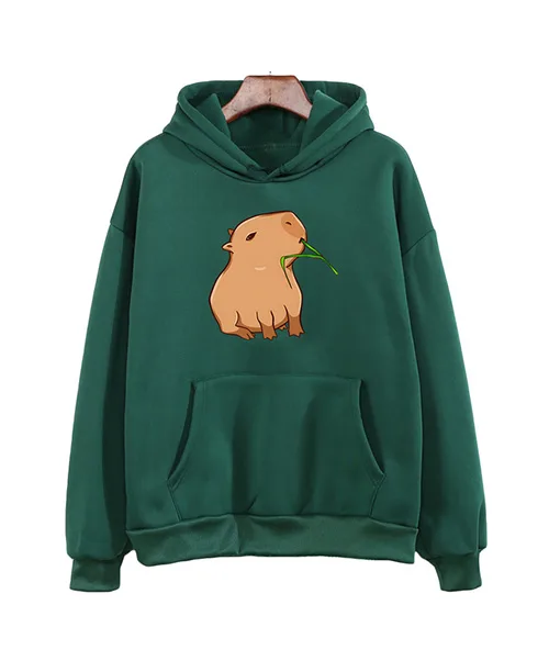 Moletom feminino fechado estampa de capivara - imagem 7