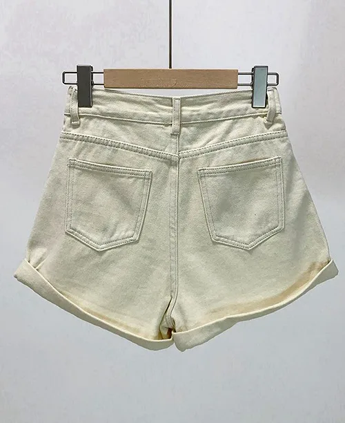 Shorts jeans feminino cintura alta - imagem 4