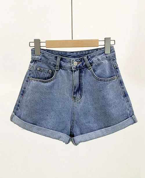 Shorts jeans feminino cintura alta - imagem 5